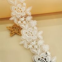 Nouveau Conçu Floral Lait Soie Guipure Suisse Dentelle Français Dentelle Robe De Mariée Tissu Robe De Mariée Robe De Soirée Accessoires