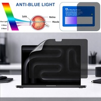 Filter Privasi Bebas Gelembung Perekat Penuh 22.5 °   Pelindung Layar Anti Spy Block Side View Anti Glare untuk Macbook Pro 14.2" A2442