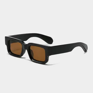 LBA 3401 beliebte dicke quadratische individuelle Sonnenbrille Logo Frauenmarke Designer-Sonnenbrille 2024 Rechteckige Sonnenbrille Mode Herrenbrille