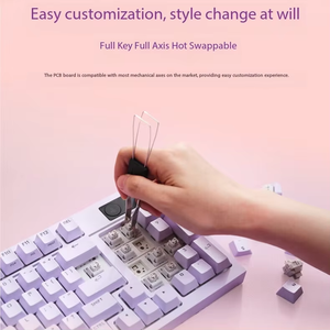 คีย์บอร์ดแบบกลไก Logitech G316 X Nebula Series สีชมพูม่วง รูปแบบ 98 ปุ่ม อัตราการรายงาน 8K รองรับการเปลี่ยนสวิตช์แบบ Hot-Swappable พร้อมไฟ RGB ทุกปุ่ม - Product Image 5
