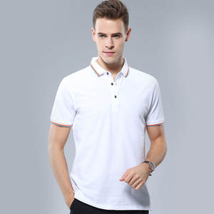 Camiseta Deportiva de Golf para Hombre 2023 con Logotipo Bordado Personalizado, Tejido de Punto Sólido, Mezcla de Algodón, Secado Rápido - Product Image 2