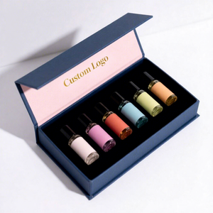 กล่องกระดาษบรรจุภัณฑ์เครื่องสำอางแบบพับได้สีสันหรูหราสั่งทำพิเศษ FX Eu ขายดี พร้อมฝาปิดแม่เหล็ก - Product Image 2