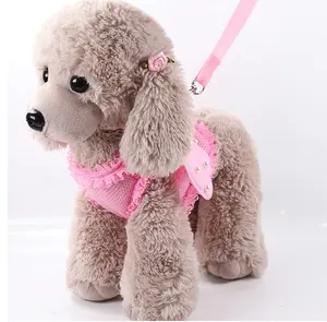 Pet Harness In Angel Shape With Pearl Breathable Pet Leash And Harness For Spring And Summer