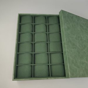 Plateau de présentation de montres en cuir de crocodile et velours, support de présentation, accessoires de prise de vue, boîte de rangement pour bracelets de <span class=keywords><strong>montre</strong></span>, personnalisable - Product Image 1