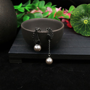 yunnique Angel <b>Wing</b> Pearl Drop <b>Earrings</b> For Women Korean Style Stainless Steel Gift Fashion Jewelry - Product Image 2