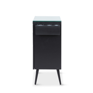Estación de Trabajo de Peluquería Moderna de Alta Gama, Personalizada, Duradera, de MDF, con Espejo, Almacenamiento Inteligente por Zonas, Fácil de Mover, para Salones Comerciales - Product Image 4