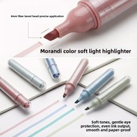 Ensemble de marqueurs fluorescents à pointe inclinée, haute esthétique, séchage rapide, 4 couleurs, pour journalisation, coloriage et prise de notes par les étudiants