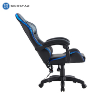 Chaise de jeu ergonomique en cuir de qualité supérieure avec fonction de réglage de la hauteur, design pivotant, structure en acier pour les joueurs exigeants