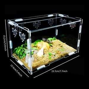 <b>Plastic</b> Acrylic Reptile Terrarium Breeding <b>Box</b> Turtle Wild Trap Holding <b>Large</b> Customized Size Durable Eco-Friendly Animal Pet - Product Image 3