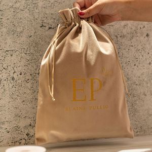 Professional Customization Large Velvet Jewelry Packing <b>Pouch</b> High Quality Fabric Velvet <b>Pouch</b> Reusable <b>Drawstring</b> Bag - Product Image 1