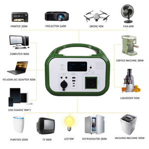 แบตเตอรี่ Lifepo4 600w สำหรับแคมป์ปิ้ง เครื่องกำเนิดไฟฟ้าพกพาสำหรับกิจกรรมกลางแจ้ง / แผงโซลาร์เซลล์สำหรับชาร์จ พาวเวอร์แบงค์แบบพกพา - Product Image 2