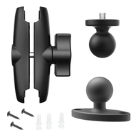 Support universel pour caméra de surveillance sur arbre avec vis 1/4, rotule 360° pour GoPro/panneau solaire/accessoire de caméra de chasse en extérieur