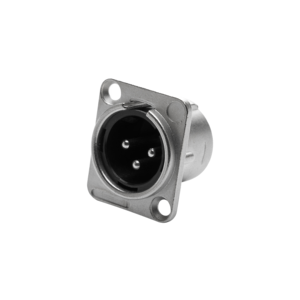 3-pin XLR nam bảng điều chỉnh ổ cắm với 180 ° phạm vi đồng liên hệ với Vật liệu vỏ nhựa nhà ở 3pins XLR nam - Product Image 2