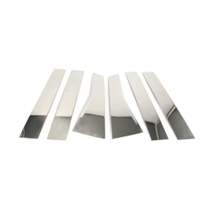Cubierta Decorativa Plateada Brillante de Acero Inoxidable para el Pilar Central de la Ventanilla del Honda CR-V 2012-2016 - Product Image 5