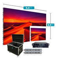 Écran LED de location 2,8 m x 1,9 m P1.9 P1.86 P2 P2.5 avec système de contrôle Novastar pour affichage de fond de scène