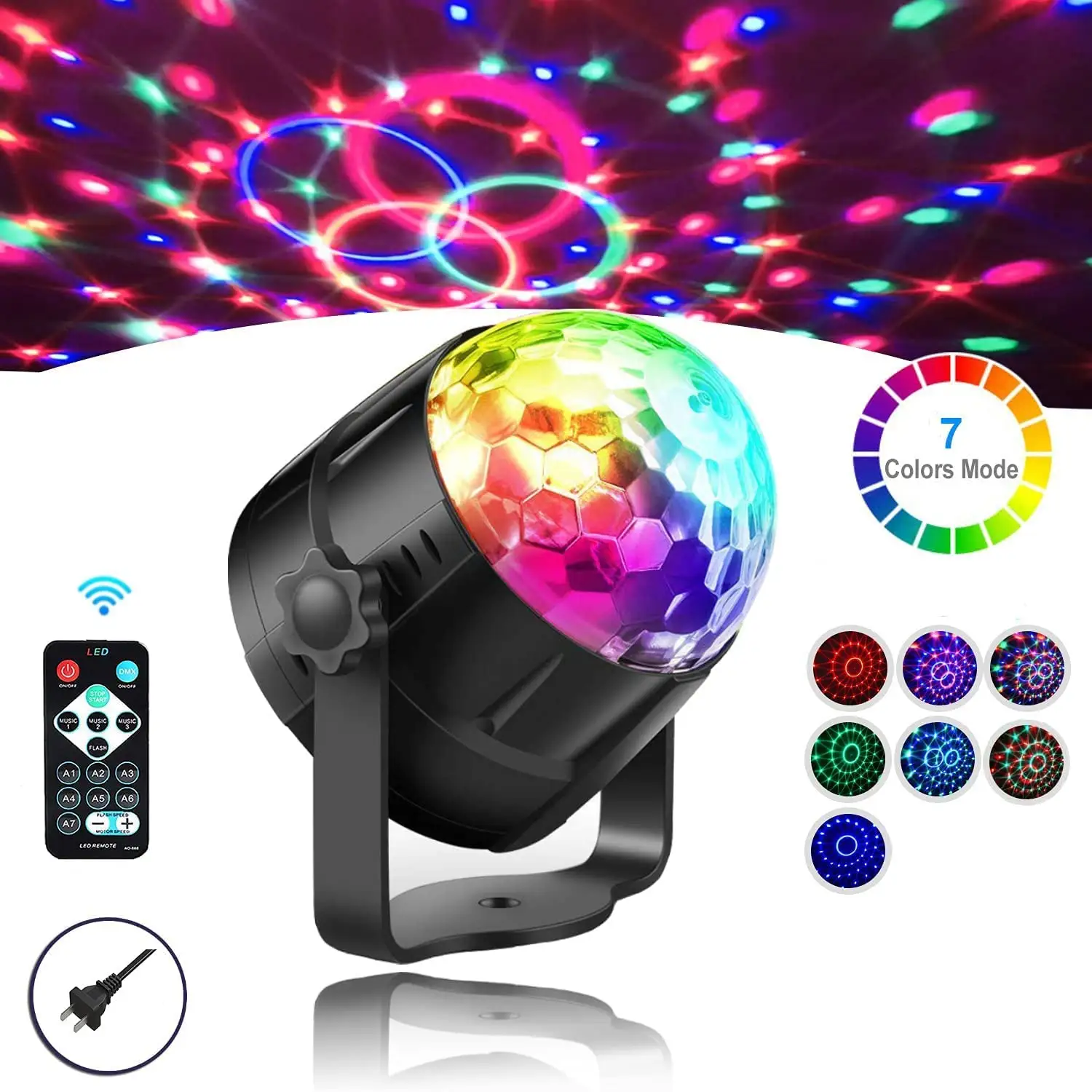 OEM ODM Factory Remote RGB Strobe Dance Lights 5V USB AC Stage Projector Party Lighting Sound Activated DJ Laser LED Disco Light