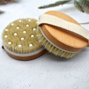 Bathroom Accessories Round Dry Skin Exfoliating Brush for Shower - Product Image 4