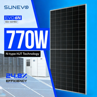 Panneaux photovoltaïques bifaciaux Sunevo Hjt 700W 720W 750W 755W 765W 770W Kit de panneaux solaires Toit Stock Europe
