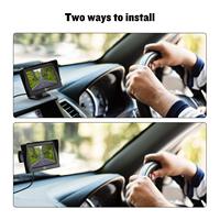 IPoster dudukan dasbor dan dudukan isap, Monitor mundur mobil 4.3 "Input Video 2 saluran