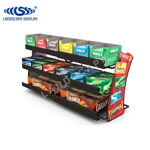 Kim loại truy cập hàng đầu <span class=keywords><strong>Rack</strong></span> hiển thị cho nhai kẹo cao su tại quầy thu ngân của tự chọn hiển thị thực phẩm đứng - Product Image 1