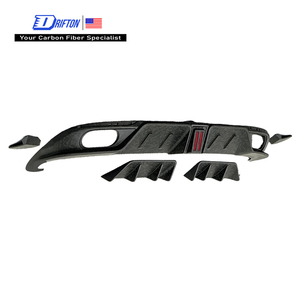 Kit de diffuseur arrière MSY Style nouvelle version, fibre de carbone sèche 3K/6K/12K, fixation par boulons, pour Bentley Continental GT & GTC - Product Image 1