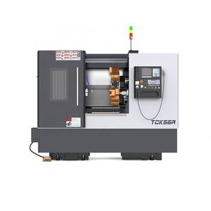 Mini máquina de torno Taiwán Tornillo de bola Mejora postventa Torno de cama inclinada CNC para la venta - Product Image 6