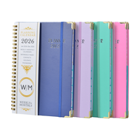 Carnet à spirales ODM avec couverture en tissu ligné, reliure spirale, agenda de travail avec logo personnalisé - Direct usine