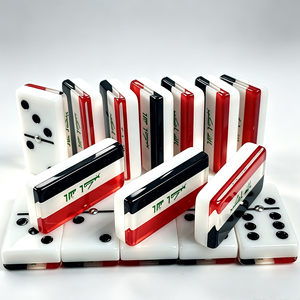 Jeu de <span class=keywords><strong>dominos</strong></span> personnalisé 55x28x12mm avec motif drapeau national, en matériau poli, épaisseur personnalisée, <span class=keywords><strong>dominos</strong></span> double six polis - Product Image 1