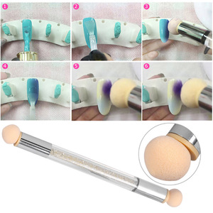 Spazzola per unghie a doppia testa per unghie <span class=keywords><strong>tinta</strong></span> per penne per unghie in acrilico - Product Image 5