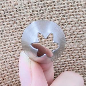 فوهات أنابيب من الفولاذ المقاوم للصدأ 1 متر ، أدوات المعجنات والكوكيز بطرف نجمة مفتوحة لتزيين الكعك بالكوب كيك ، تخلق زهرة متدلية - Product Image 6