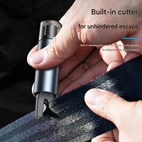 Kit d'outils d'urgence 2-en-1 en alliage d'aluminium pour brise-vitre de voiture et coupe-ceinture de sécurité, vente en gros OEM