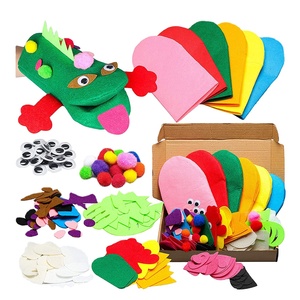 Lot de fabrication de marionnette à main en feutre, 1198, artisanat artistique, bricolage créatif, fournitures de jeu de balles, jeu de rôle, DIY - Product Image 1
