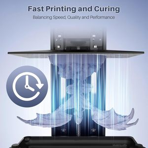 Résine d'impression 3D de qualité industrielle améliorée ELEGOO 2.0 405 nm, durcissement UV, lavable à l'eau, faible rétrécissement, haute précision, gris, 1 kg - Product Image 6