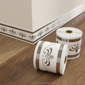 Elegante Moldura de Papel Tapiz Gris Plateado, Adhesivo Desprendible, Borde Decorativo para Techo de Hogar, para Baño, Sala de Estar, <span class=keywords><strong>Cocina</strong></span> - Product Image 1