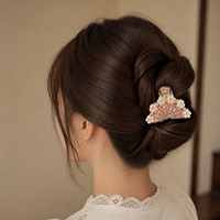 Pinces à cheveux en alliage d'or avec strass en cristal et motif floral pour femmes et filles, idéales pour les fêtes, mariages et usage quotidien, couleur personnalisable, vente en gros
