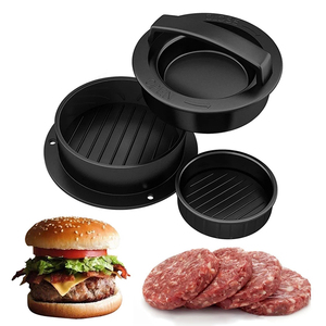 Máquina de prensado de carne y hamburguesas ABS, molde para hacer hamburguesas con forma redonda de relleno, antiadherente - Product Image 1