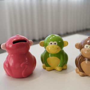 <span class=keywords><strong>2022</strong></span> decoración mono decoraciones al por mayor mono <span class=keywords><strong>Piggy</strong></span> Save Child Kid moneda Banco seguridad caja de dinero silicona alcancía - Product Image 3