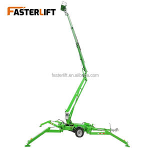 Fabrieksdirecte verkoop Dubbele Aandrijving 10m 28m Elektrische Spider-Man Hoogwerker Aanhangwagen Gemonteerde Boomlift voor Hoogwerker - Product Image 5