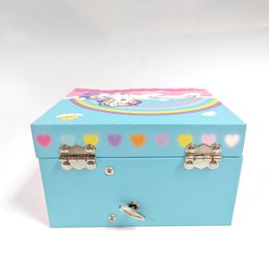 Boîte à <span class=keywords><strong>musique</strong></span> rotative en papier sur le thème des chevaux, avec miroir, manivelle manuelle, écologique, chanson personnalisée, jouet de luxe, son des années 60, pour la maison - Product Image 3