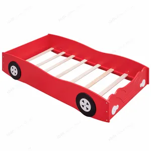 Suitable For Many Occasions Solid Wood Child Boy Child Single Bed 1.5 With Gua Toddler Bed Kids