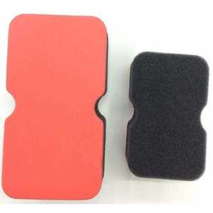 Interior <b>Polishing</b> Sponge Red And Black Dual Side For <b>Car</b> Detailing - Product Image 1