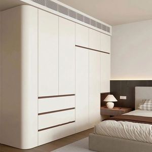 Armoire de chambre à coucher moderne de haute qualité, design simple, gain de place, armoire en bois pour petite pièce - Product Image 3