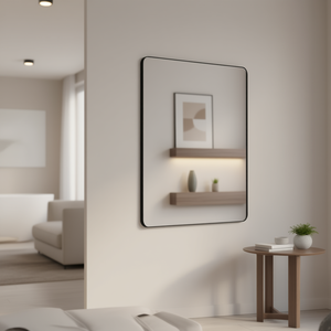 Espejo Cuadrado de Pared con Marco de Aleación de Aluminio, 36 x 36 Pulgadas, Diseño Minimalista, Decoración Duradera para el Hogar - Product Image 2