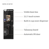 Distributeur automatique de café en libre-service Dezoton OEM JL300-ES7C avec écran tactile pour boissons chaudes et froides, chocolat et café