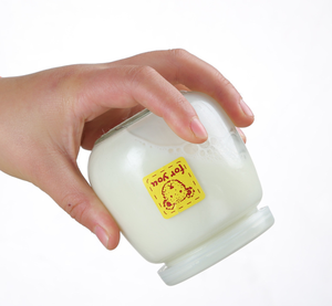 Bán Buôn Thủy Tinh Rỗng Lưu Trữ Lọ 100Ml 200Ml 300Ml Nút Chai Niêm Phong Cho Sữa Bánh Sữa Sữa Chua Đồ Uống Khác Bao Gồm Nắp Nhựa - Product Image 5