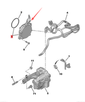 Pompe à vide de frein automatique pour véhicule, référence OE 456583 YL00162980, compatible Peugeot 208 308 3008 407 508 RCZ Citroën C4 C5 1.6T