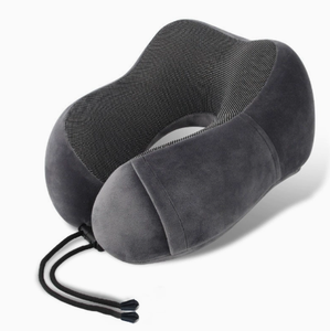 Cooling <b>Memory</b> <b>Foam</b> U Shape Neck Support Pillow Breathable Travel Sleep Cushion with Adjustable Strap for Airplane Camping - Product Image 1