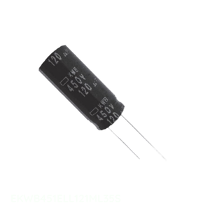 ตัวเก็บประจุแบบรูทะลุ (Through Hole) ยี่ห้อ Manufacturer Channel รุ่น CAP ALUM 120UF 20% 450V RADIAL  EKWB451ELL121ML35S ความจุ 120 ไมโครฟารัด - Product Image 1