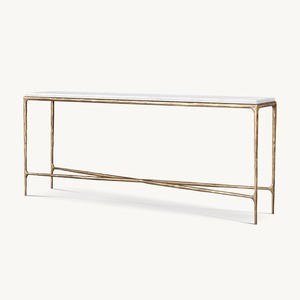 إطار حديدي من الرخام الطبيعي الفريد الصناعي قابل للتمديد ضيق من الذهب غرفة المعيشة في مدخل المنزل - Product Image 2