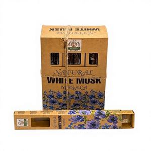 Incienso Aromático Orkay Indian Soul en Oferta, Varillas de Incienso Hechas a Mano con Hierbas, con Aroma a Almizcle Blanco y Fragancia Orgánica - Product Image 1